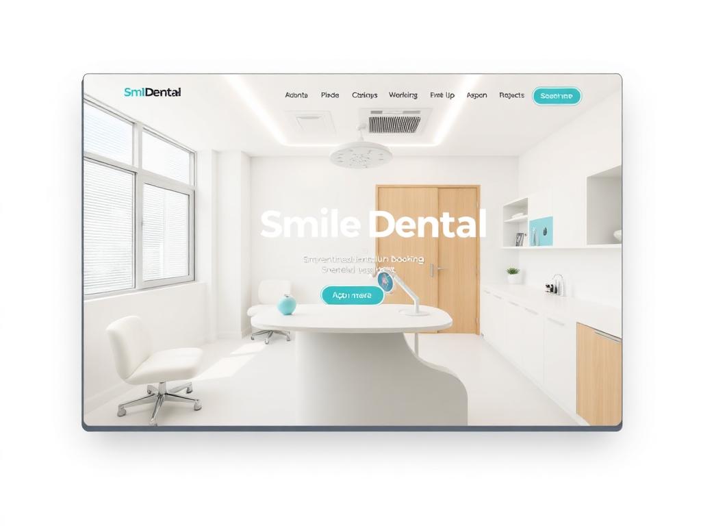 Smile Dental — Zahnarztpraxis Website-Konzept